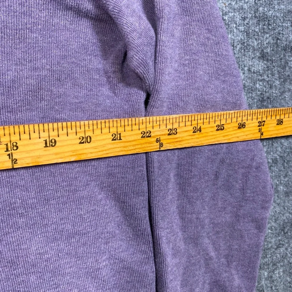 Polo Ralph‎ Lauren Mens Large Purple Quarter Zip Pullover Cotton Knit Sweater L